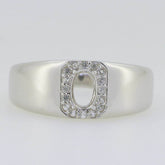 Men's Sterling Silver Semi Mount Ring Setting Oval OV 6X4mm Halo - Syzjewelry